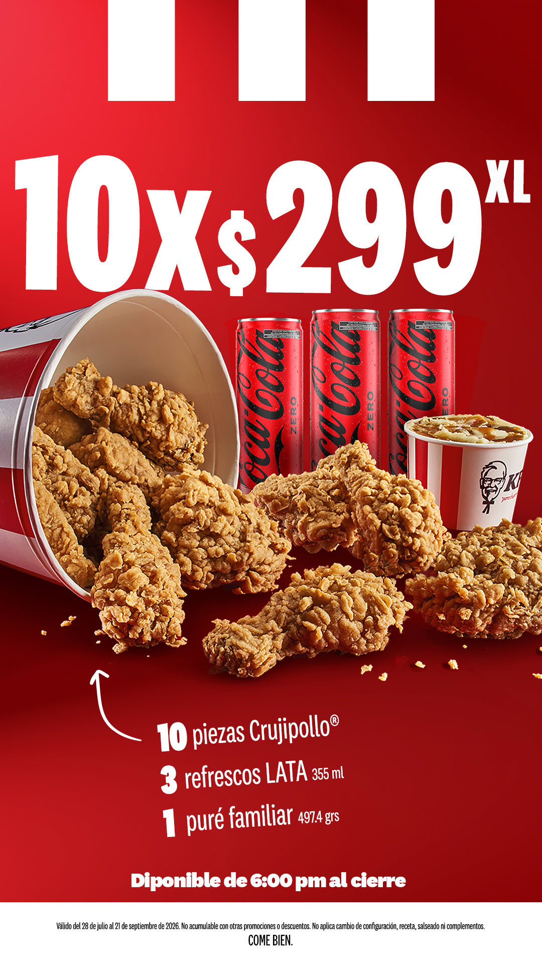 Menú KFC
